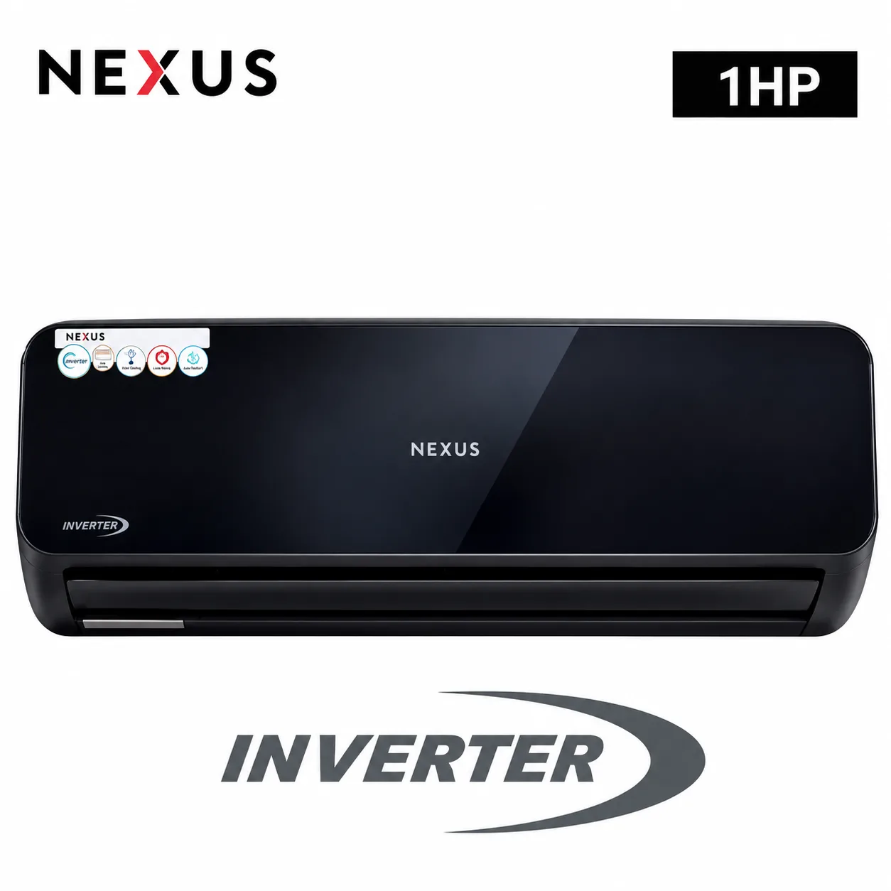 NEXUS NX-SHB09 1HP BLACK MIRROR INVERTER AIR CONDITIONER