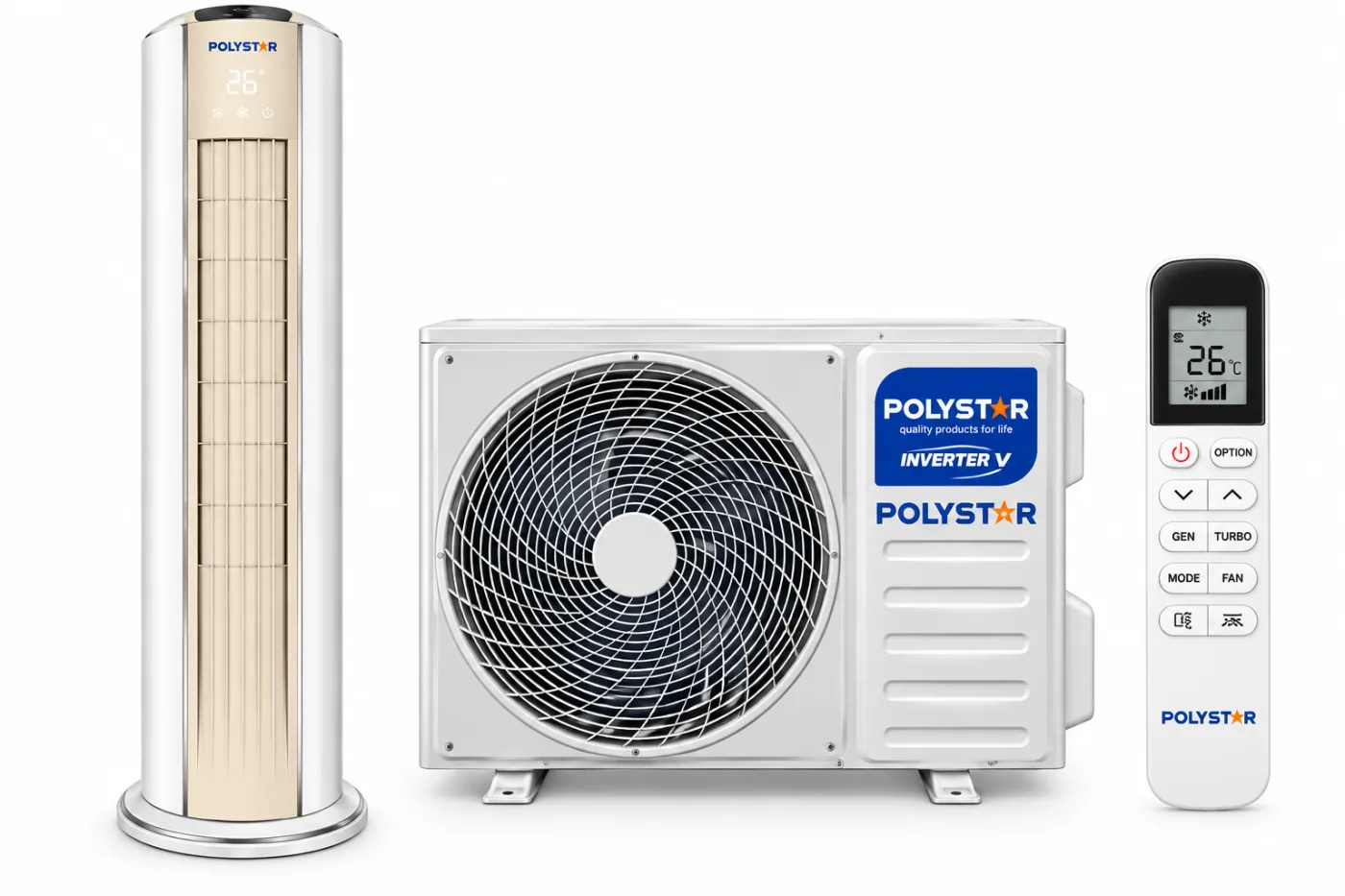 POLYSTAR 2TONS INVERTER FLOOR STANDING AIR CONDITIONER