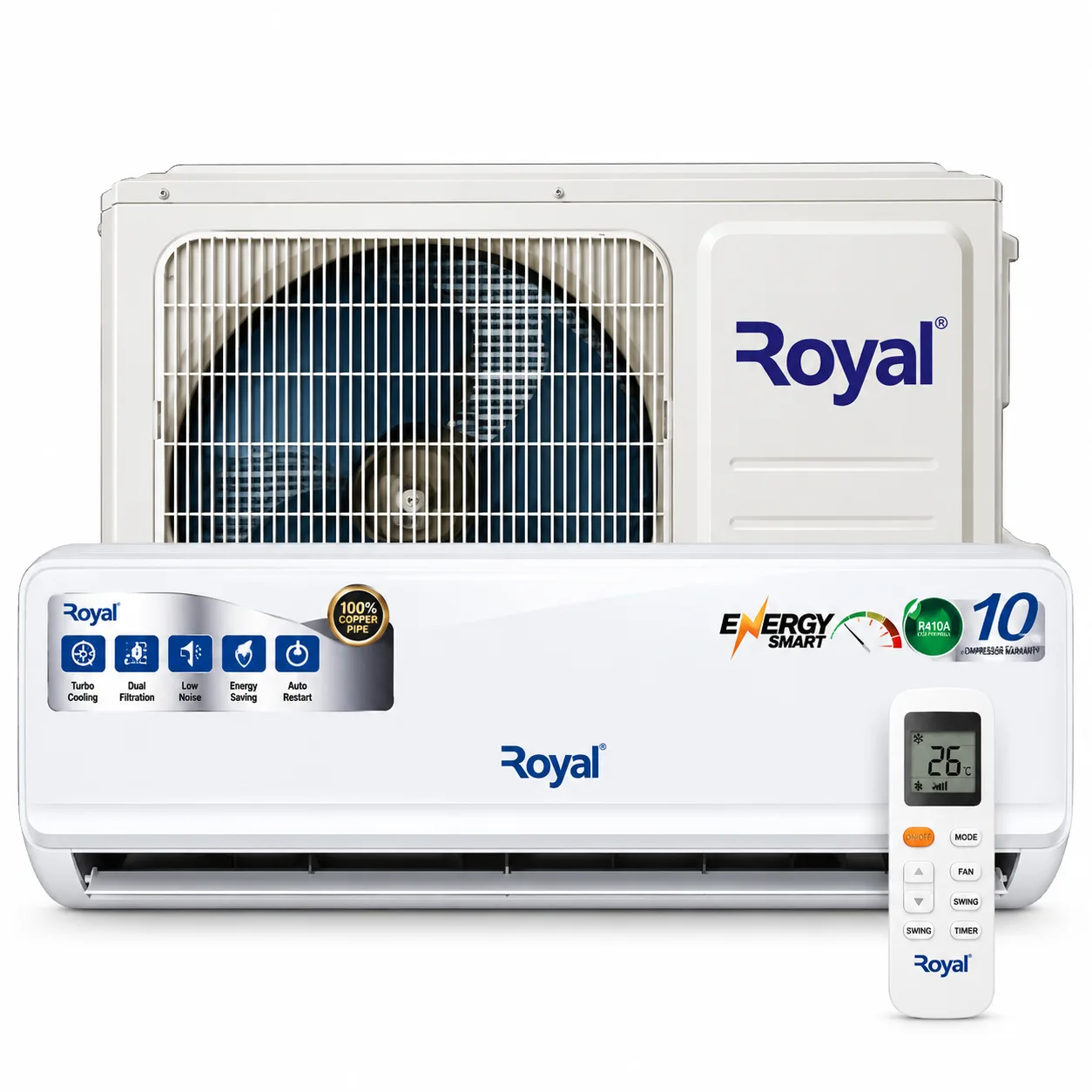 ROYAL 1.5HP INVERTER SPLIT AIR CONDITIONER