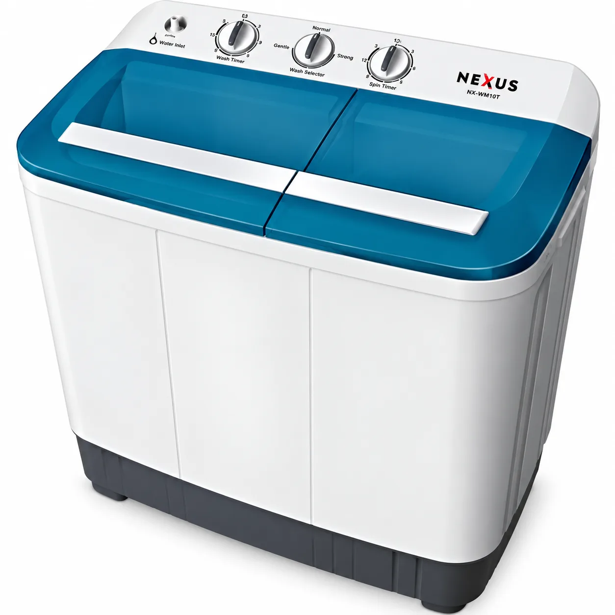 NEXUS 10KG TWIN TUB MANUAL WASHING MACHINE
