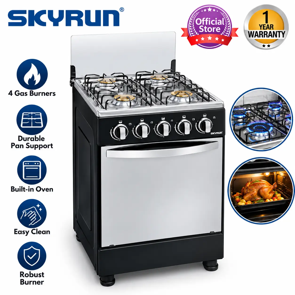 SKYRUN 50\50 4-0 GAS BURNER