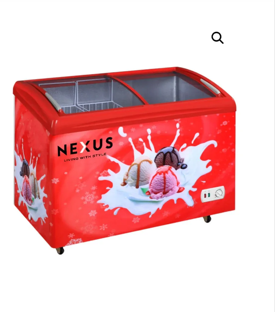 NEXUS NX226Q TRANSPARENT TOP SHOWCASE DEEP FREEZER