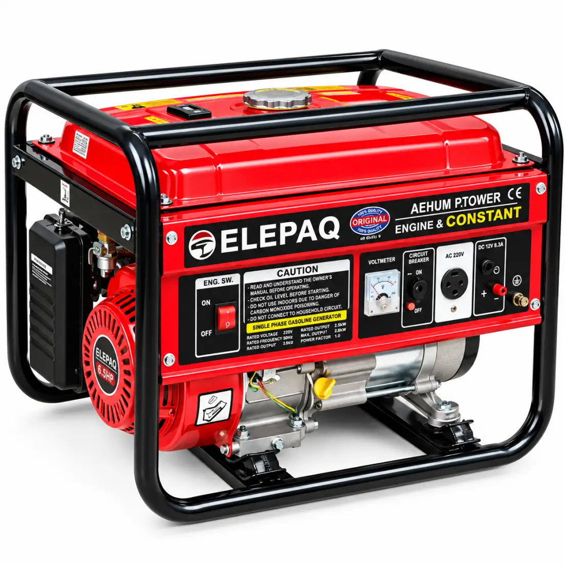 ELEPAQ EC5800CX RED GENERATOR.