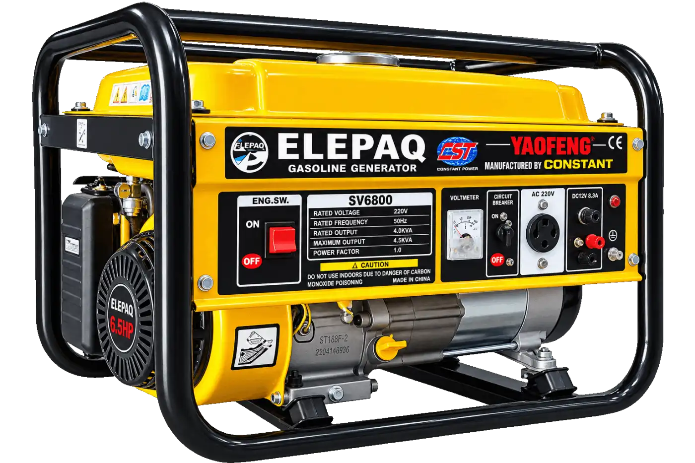 ELEPAQ SV6800M 6.5HP GENERATOR