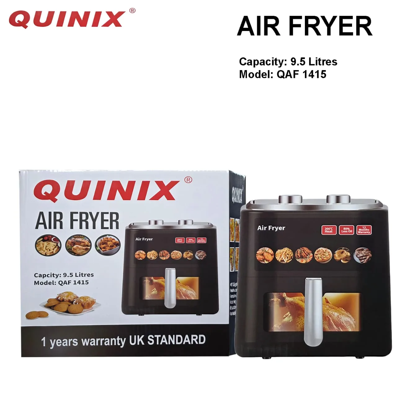 QUINIX 9.5L AIR FRYER